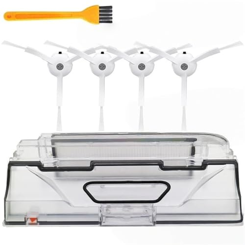 MI Robot Vacuum Cleaner Parts Dust Bin Box with HEPA Filter side brush Compatible for XiaoMi Generation 1S robotic Sweeper(SET 1)