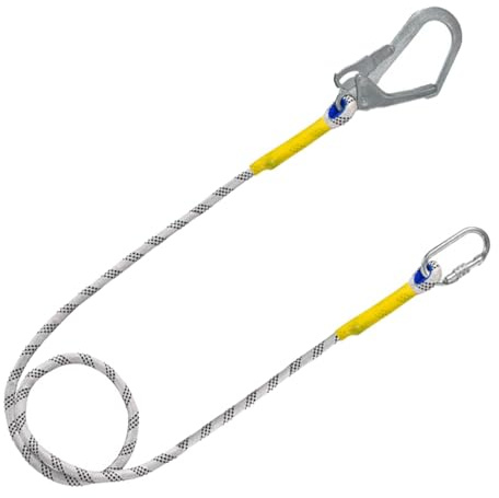 YsXoWiui Longe de Sécurité, Corde Antichute Professionnelle, Sangle de Sécurité,Équipement d'Arboriste Ceinture de Maintien,Outil de Travail en Hauteur en Acier Inoxydable et Poly, Hameçon Simple