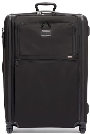 TUMI Alpha 3 Extended Trip Erweiterbarer Koffer mit 4 Rädern, abnehmbarer Kleiderhülle, sicherer Transport, Schwarz