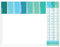 Schreibtischunterlage Schreibunterlage Papier 50 Blatt zum Abreißen Kalender 2024/2025 / 2026 ca. A2 56 x 42,5 cm