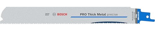 Bosch 25 hojas de sierra sable PRO Thick Metal S1137HBF precise (para tubos y perfiles de metal, metales no ferrosos, longitud 225 mm, accesorio profesional sierra de sable)