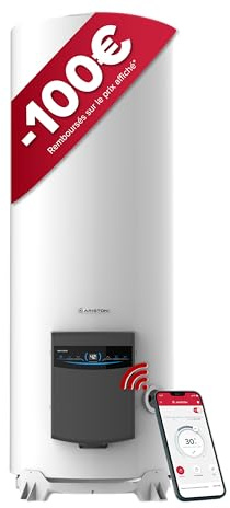 Ariston ABYLEOS XPERT WIFI Chauffe-eau Électrique Steatite Connecté 300L - Autoportant au Sol Ø570mm - Flexibilité Energétique - Remplacement à Vie - Technologie ACI - NF Performance 3 étoiles