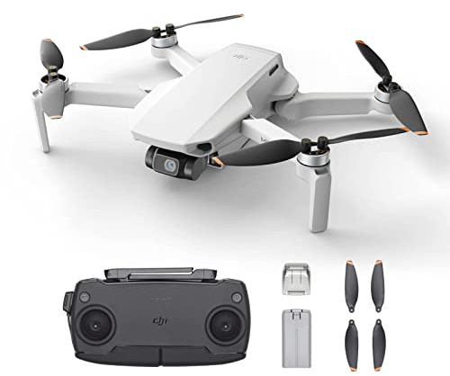 DJI Mini SE - Camera Drone with 3-Axis Gimbal, 2.7K Camera, GPS, 30-min Flight Time, Reduced Weight, Less Than 0.55lbs / 249 Gram Mini Drone, Improved Scale 5 Wind Resistance, Gray