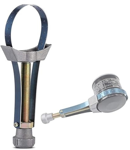 Oil Filter Removal Strap Wrench, Adjustable Oil Filter Removal Tool Oil Filter Wrench Oil Filter Removal Tool for Oil, Car, Truck, 60mm to 120mm HNH