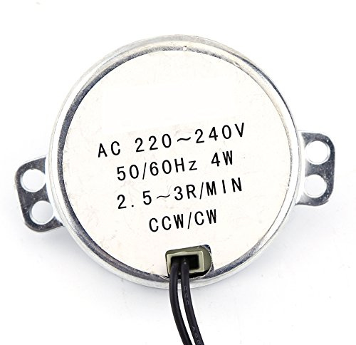 1 Pc Corrente Alternata 220 240 V Sincrono 1 Pc 220 240 V Ac Motore Sincrono Motoriduttore Microfono Componenti Motore 4 W Cw Ccw (2.5 3 Rpm) (2,5-3 RPM)