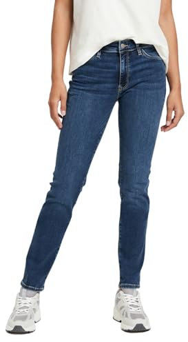 Cross Jeans Damen Jeans ANYA - Slim Fit - Blau - Dark Blue W27-W36 Stretch, Größe:29W / 30L, Farbe:Dark Blue 228