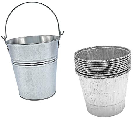 PHENOFICE Seau À Graisse Extérieur 10 Doublures Jetables Faciles À Installer pour Un Barbecue Propre