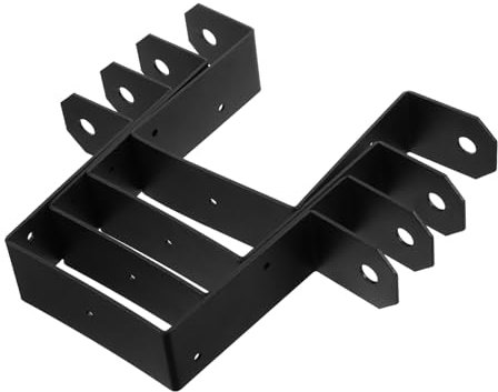 Housoutil 4pezzi Staffa Per Da Supporto in Per Montaggio Laterale Staffe Per Di Recinzione Staffe Di Supporto Per Terrazze