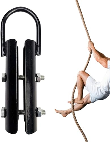 Klättringsrep klämma – kraftig låsning klättring | fitnessutrustning tillbehör för gymträning | repgrepp klämma för träning idrottare nybörjare | utomhus inomhus träningsutrustning för sport