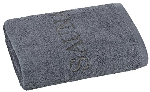 Serviettes de bain de la collection P.K. 500 g/m², Tissu éponge, anthracite, Saunatuch 70x200