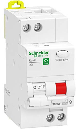 Schneider Electric - Resi9 - disjoncteur différentiel - 1P+N - 32A - 30mA - courbe C - type Fsi - R9PDCF32