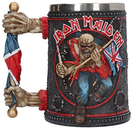 Nemesis Now Iron Maiden Bierkrug, 14 cm, Schwarz, 600 ml