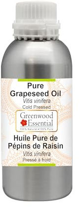 Greenwood Essential naturlig ren druvfröolja (Vitis vinifera) kallpressad 1 250 ml (42 oz)