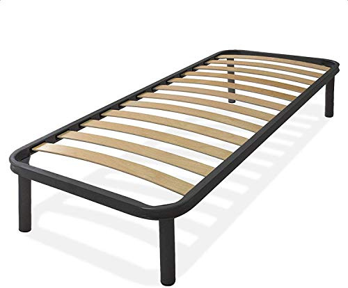 Dormiland, Rete Letto ORTOPEDICA Singola mis. 80x190cm, DOGHE in Legno e Struttura in Acciaio, 100% Made in Italy