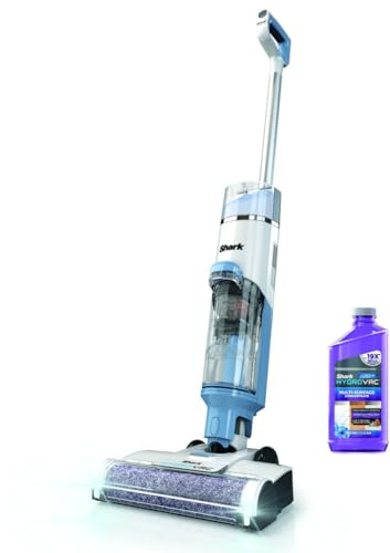 Shark WD201 HydroVac Cordless Pro XL 3-in-1 Vacuum, Mop & Self-Cleaning System with Antimicrobial Brushroll* & Solution for Multi-Surface, Hardwood, Tile, Marble & Area Rugs, Pure Water