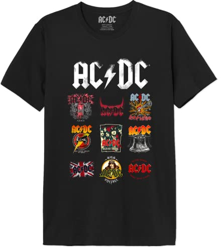 AC/DC T-shirt herr, svart, L