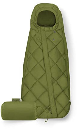CYBEX Gold Fußsack Snøgga Mini 2, Für Babyschalen, Ab Geburt bis ca. 24 Monate, TOG 4, Nature Green (Grün)
