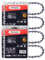 MRFARZ 12 Inch Chainsaw Chains, Pack of 4 Chains 45 Drive Links 3/8 LP Pitch .043 Gauge R45 Low-Kickback Semi-Chisel Replacement Saw Chains fits DCCS620,CMCCS620,RY40500, PPT266 280 and More