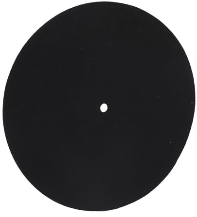 Skivspelare Slipmatta Ullmatta Skivspelare Ull Slipmatta, Skivspelare Ullmatta Skivspelare Ullmatta Vibrationsreducerande Skivspelare Ull Pad för Record Ljudförbättring 195mm