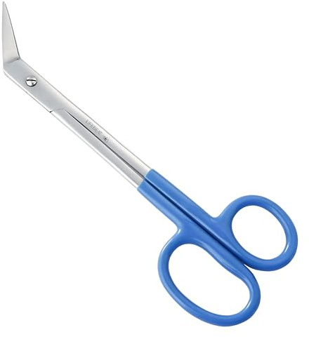Extra Long Handle Toenail & Nail Scissors | Heavy Duty Stainless Steel Fingernail & Ingrown Toenail Clippers for Manicure & Pedicure | Ideal for Men and Women for Nail Care (Black) (Blue)