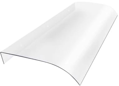 Ronyme Tenda da Sole per Porta Finestra, Protezione Trasparente dalla Pioggia, Garage, Balcone, Ingresso, 50x60 Cm