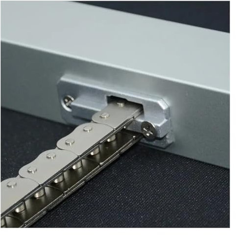 EDEDE Schiebetorantrieb, 220VAC Stromeingang, 3 Drähte, elektrischer automatischer Ketten-Fensterladenöffner-Antriebsantrieb mit Hublänge 200 mm, 300 mm, 400 mm(200mm)