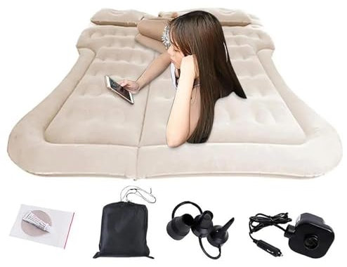 CMOLVUR Auto-Luftmatratze, Reise-aufblasbares Bett, Camping, Amping-Matte für Schlafzubehör (Farbe: Einheitsgröße)