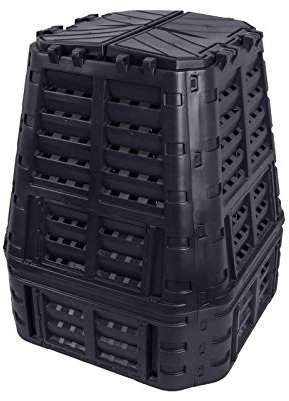 Komposter 740L aus Kunststoff, Schnellkomposter mit Belüftungssystem, modular steckbar, für ideale Zersetzung