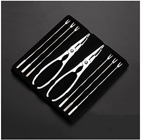 Hummer Edelstahl-Meeresfrüchte-Werkzeug-Set beinhaltet 2 Hummer-Krabbenbein-Cracker und 6 Meeresfrüchte-Gabeln Schönes Geschenk für Freunde und Familie Hummerbesteck