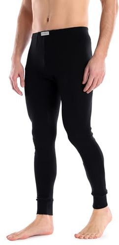 Ladeheid Calecon Long Homme Coton – Caleçon Homme Long Legging Chaud sous-Vêtements Thermiques Hiver Ski Moto Randonnée – Fabriqué en Europe LA40-247