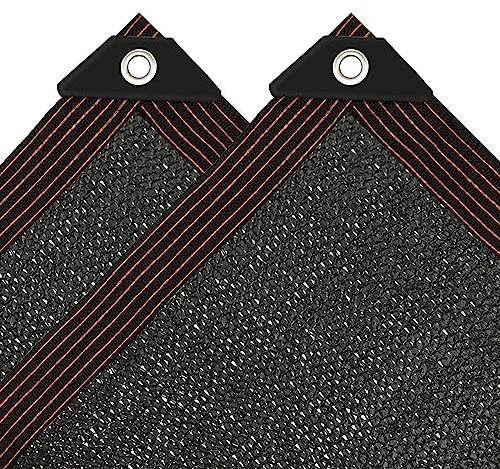 2x5m Sonnensegel - Rechteckig mit öSen 90% Sonnenschutz Schwarz Markise Stoff TerrassenüBerdachung Garten Terrasse Uv Schutz für Pflanzen Pool HüHnerstall