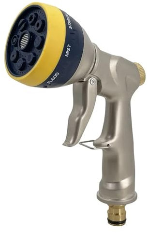Pistolet à eau de jardin réglable, buse de tuyau d'arrosage, nettoyeur haute pression, outil de nettoyage de lavage de voiture, arroseur de pelouse 1 pièces