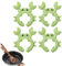 HJZHII Spoon Rest for Cooking, 4pcs Crab Shape Silicone Spoon Holder for Pot Pan Non Slip Pot Clip Rest Heat Resistance Utensil Rest Mini Spatula Holder for Kitchen Counter Stove Top(Green)