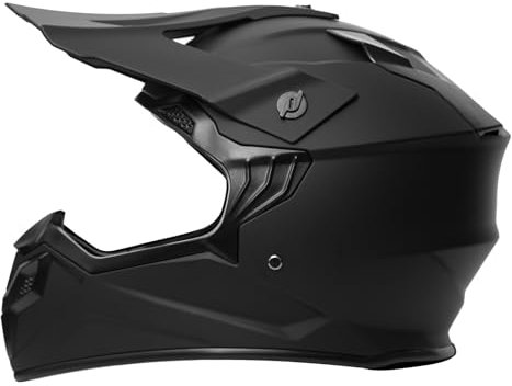 Motocross Helm Kinder, ECE22.06-Zertifizierung Jugend Motorradhelme, Motocross MTB Helm Fullface, Motorradhelm Herren Damen, Erwachsener Motorrad Downhill Helm Für Dirt Bike Enduro Quad ATV(Black,L)