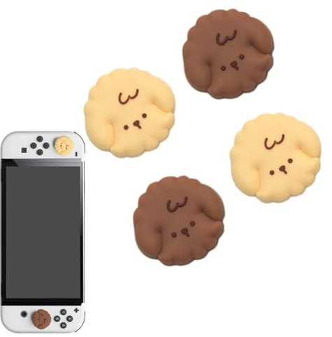XURJUMI Capuchon de Joystick pour Nintendo Switch&Switch OLED,Caps Joystick pour Switch Lite Joycon, Prises de Pouce Caps (Chiot)