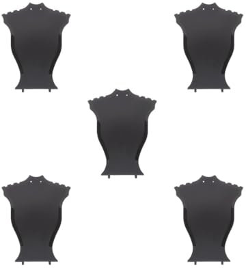 Feriuzymix Set di 5 espositori per collane, busti, ciondoli, da collezione, espositore per gioielli