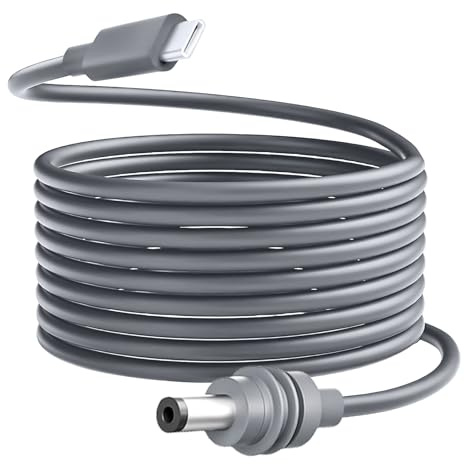 Starlink Cable de alimentación Mini USB C a CC de 3 m, Starlink Mini cable de alimentación para bancos de energía y adaptadores (DC5521/tipo C), cable de extensión impermeable para dispositivos de 12V