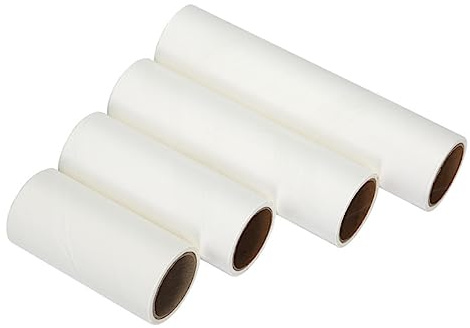 UKCOCO 5rotoli Nastro di Carta Adesiva Strappabile per Pulizia dei Rulli per Rimozione dei Peli di Animali Rotolo Design Strappo Obliquo Senza Sprechi