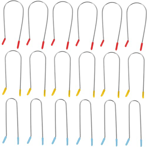 Veemoon 24 Pinzas Metálicas para Rodillos Térmicos de Cabello, Clips en Forma, Acero Inoxidable 304, para Uso en Casa y Peinados Retro Seguros