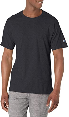 Champion mens Classic Jersey Tee Shirt, Black, Medium US