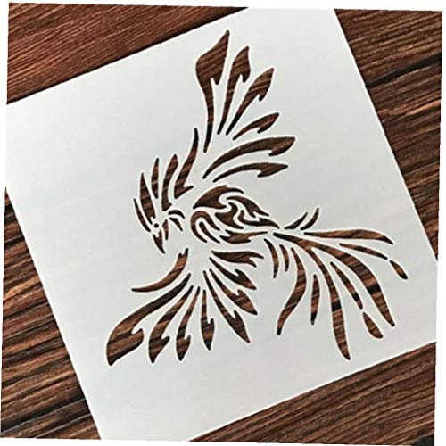 Casecover Phoenix Shaped Reusable Stencil Airbrush for Painting Art Home Decor Album Crafts