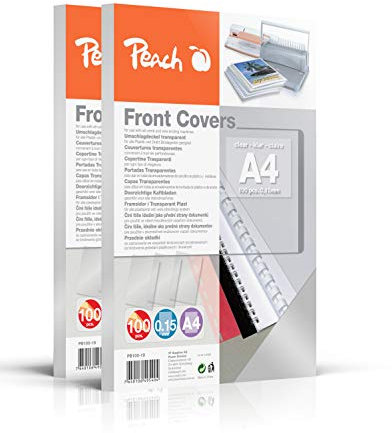 Peach Deckblätter A4 - 0.15 mm - 200 Stück - transparent - PB100-19A