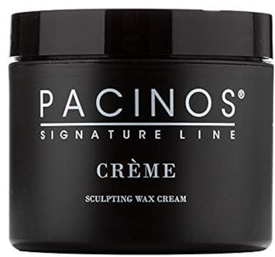 Pacinos Creme 2 Fl oz, Medium Hold Sculpting Wax Cream, Long Lasting Definition with a Medium Shine for All Hair Types, Conditions and Moisturizes Hair