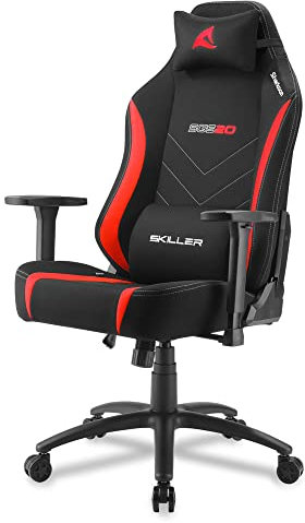 Sharkoon Skiller SGS20 Gaming Chair, Stoffbezug Schwarz/Rot