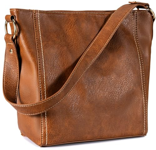 Montana West Purses for Women Vegan Leather Shoulder Purses and Handbags Hobo Bags for Women MWC-070BR