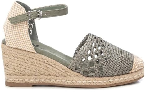 XTI - Scarpa con Fibbia da Donna, Colore: Nero, Taglia: 37, Kaki, 38 EU