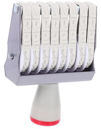 DIYEAH Multifunktions Datumsstempel 8-stellig Mit Rollenfunktion Aus Robustem Material Handlicher Zeitstempel Für Büro Und Bastelarbeiten