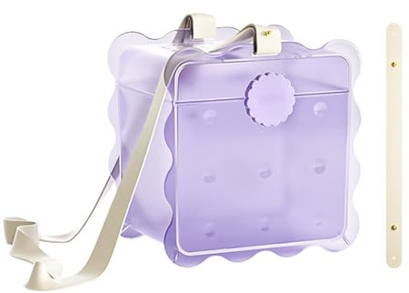 Caja transportadora de mascotas pequeña para mascotas al aire libre con forma de galleta de viaje, caja de transporte para animales pequeños, casa de hámster