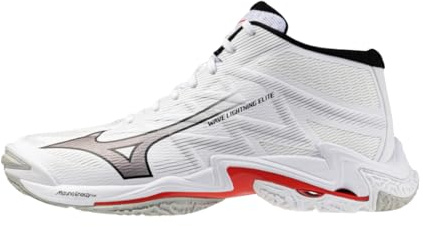 Mizuno Wave Lightning Elite Mid, Zapatillas de voleibol, Empeine Reno Woven, ENERZY NXT, suela XG, 295 g