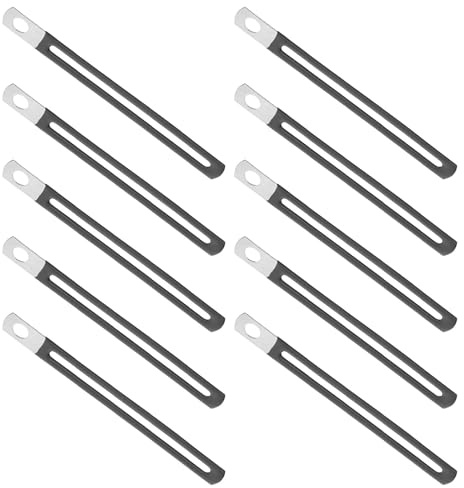 Healvian 10 Pièces Clips Câbles Métalliques Universels Noirs pour Fils Électriques, Clips de Fixation Faciles à Installer, Organisateur de Câbles pour Garage et Bateau